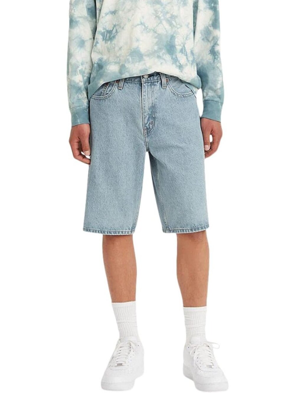 Men's Loose Straight Denim Shorts - Casual Summer Style, Comfortable Fit